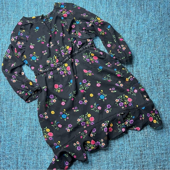 D-Signed Disney Coco Themed Floral Dress in Black Multicolor - Picture 1 of 6